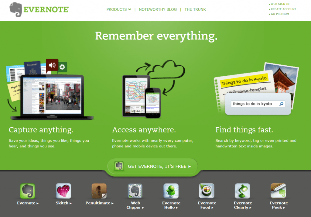evernote surface
