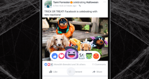 facebook halloween reactions
