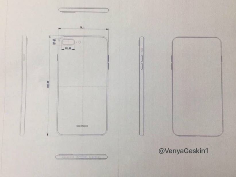 Νέα σχέδια αποκαλύπτουν τις διαστάσεις του iPhone 8 και του 7s Plus 1