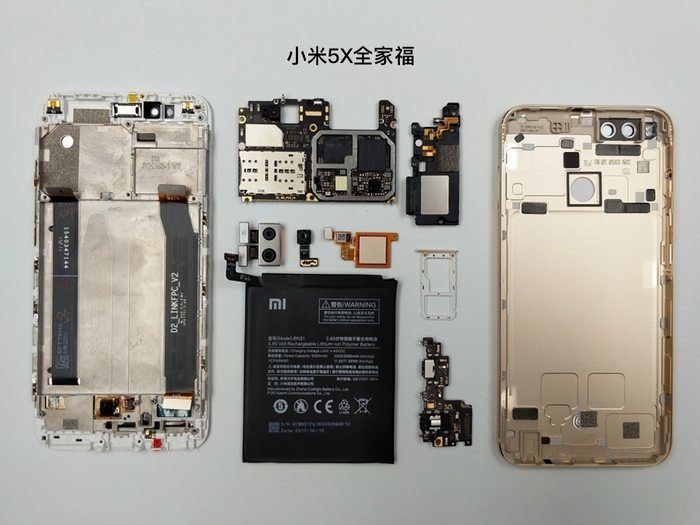 Δείτε τα εσωτερικά μέρη του Xiaomi Mi 5X από το πρώτο του teardown 12