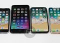 Το Apple iPhone X συγκρίνεται με όλα τα προηγούμενα iPhones ως προς τις διαστάσεις του 4