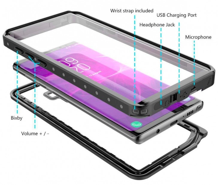 Νέα θήκη για το Samsung Galaxy Note9 επιβεβαιώνει το κουμπί Bixby και την υποδοχή ήχου των 3,5 mm 1