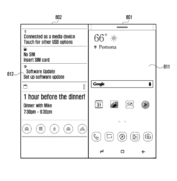 Μια νέα αίτηση διπλώματος ευρεσιτεχνίας της Samsung αποκαλύπτει ένα τηλέφωνο που αποτελείται από δύο ξεχωριστές οθόνες 3