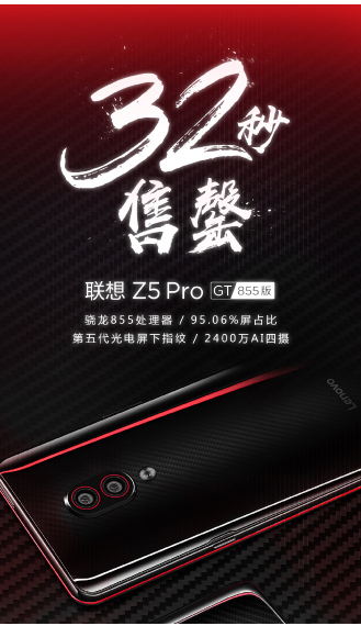 Το πρώτο απόθεμα μονάδων του Lenovo Z5 Pro GT εξαντλήθηκε μέσα σε 32 δευτερόλεπτα 1