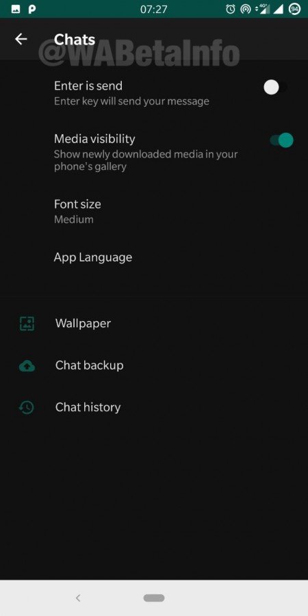H τελευταία beta έκδοση του WhatsApp για Android, φέρει το χαρακτηριστικό Dark Mode 3