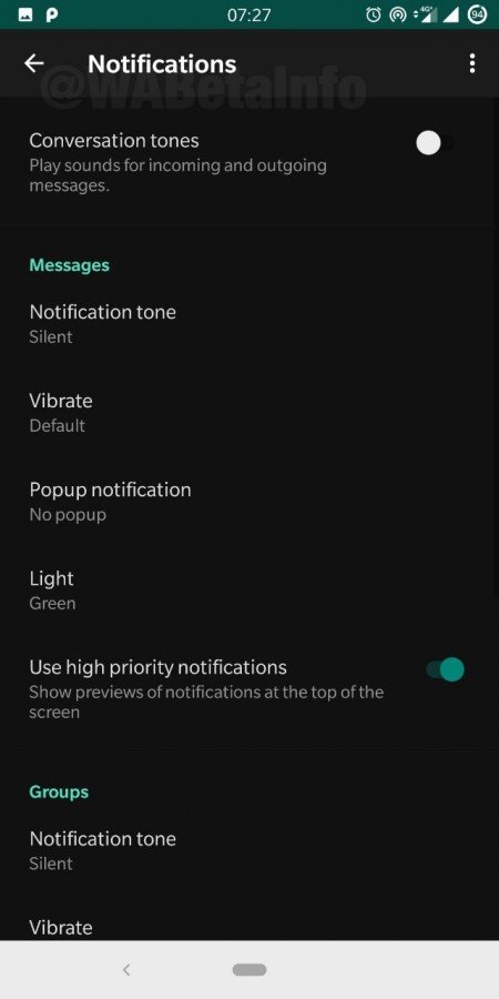 H τελευταία beta έκδοση του WhatsApp για Android, φέρει το χαρακτηριστικό Dark Mode 4