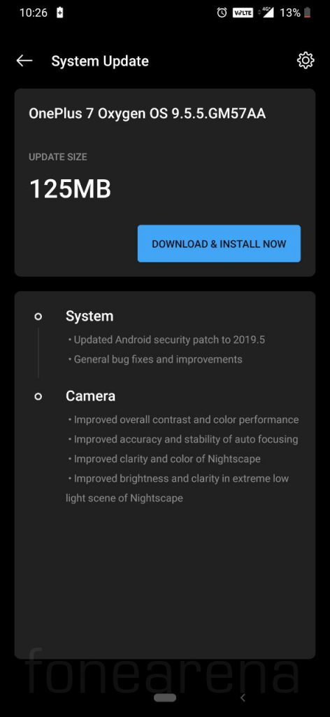 Η ενημέρωση OxygenOS 9.5.5 για το OnePlus 7 φέρνει βελτιώσεις στην κάμερα 1