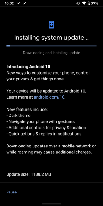 Android 10 Build C3 for Pixel 3 and 3a 1 329x658