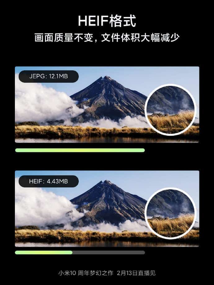 To νέο σύστημα συμπίεσης εικόνων σε μορφή HEIF θα διαθέτει η συσκευή Xiaomi Mi 10 1