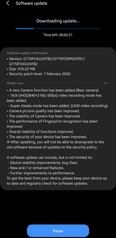 Αποκτά μέσω update νέα ιδιαίτερα χαρακτηριστικά η κάμερα του Galaxy S10 Lite 1