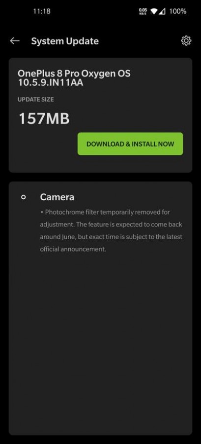 OnePlus: Απενεργοποιεί τη λειτουργία Photochrome για κάθε μονάδα 8 Pro 1