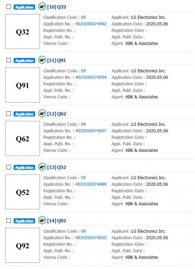 Η LG κατοχυρώνει 13 νέα ονόματα συσκευών της σειράς Q, συμπεριλαμβανομένης μιας νέας σειράς Q30 στην Κορέα 2
