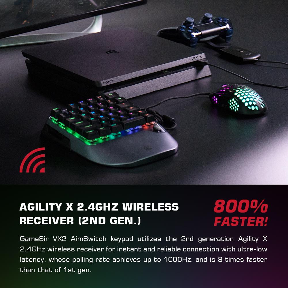 [Kooqie.com]: Ότι κονσόλα και αν έχεις, χρειάζεσαι το GameSir VX2 Aim Switch RGB Ασύρματο Keypad & Mouse Combo 1
